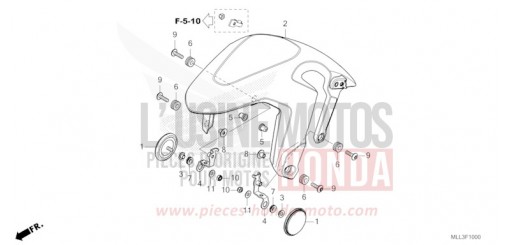 FRONT FENDER CB1000SPS de 2025